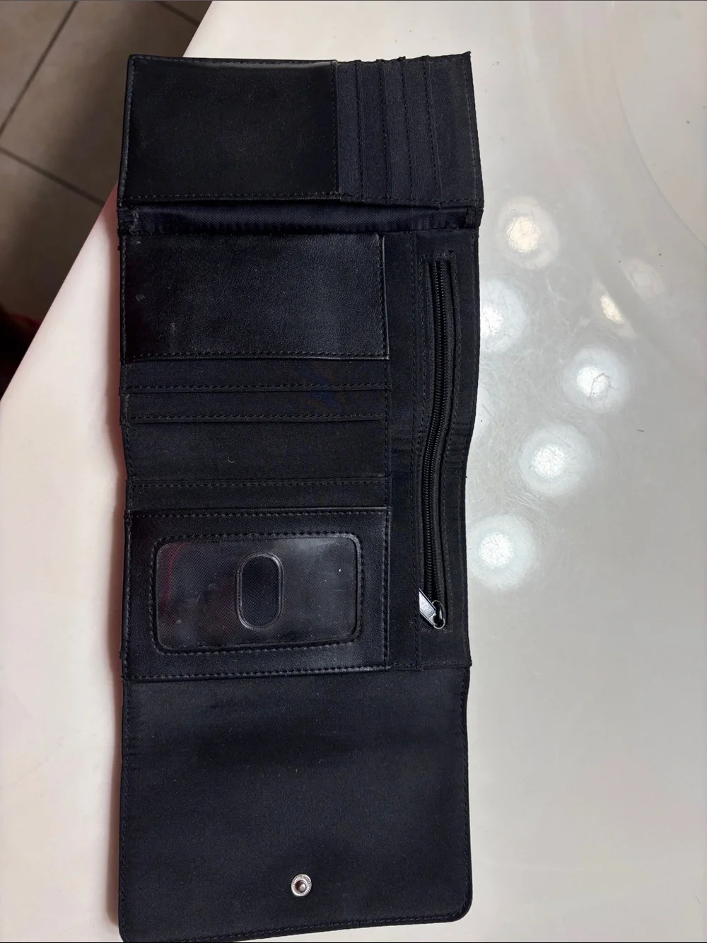 Nine West Black Folded Card & Key Holder